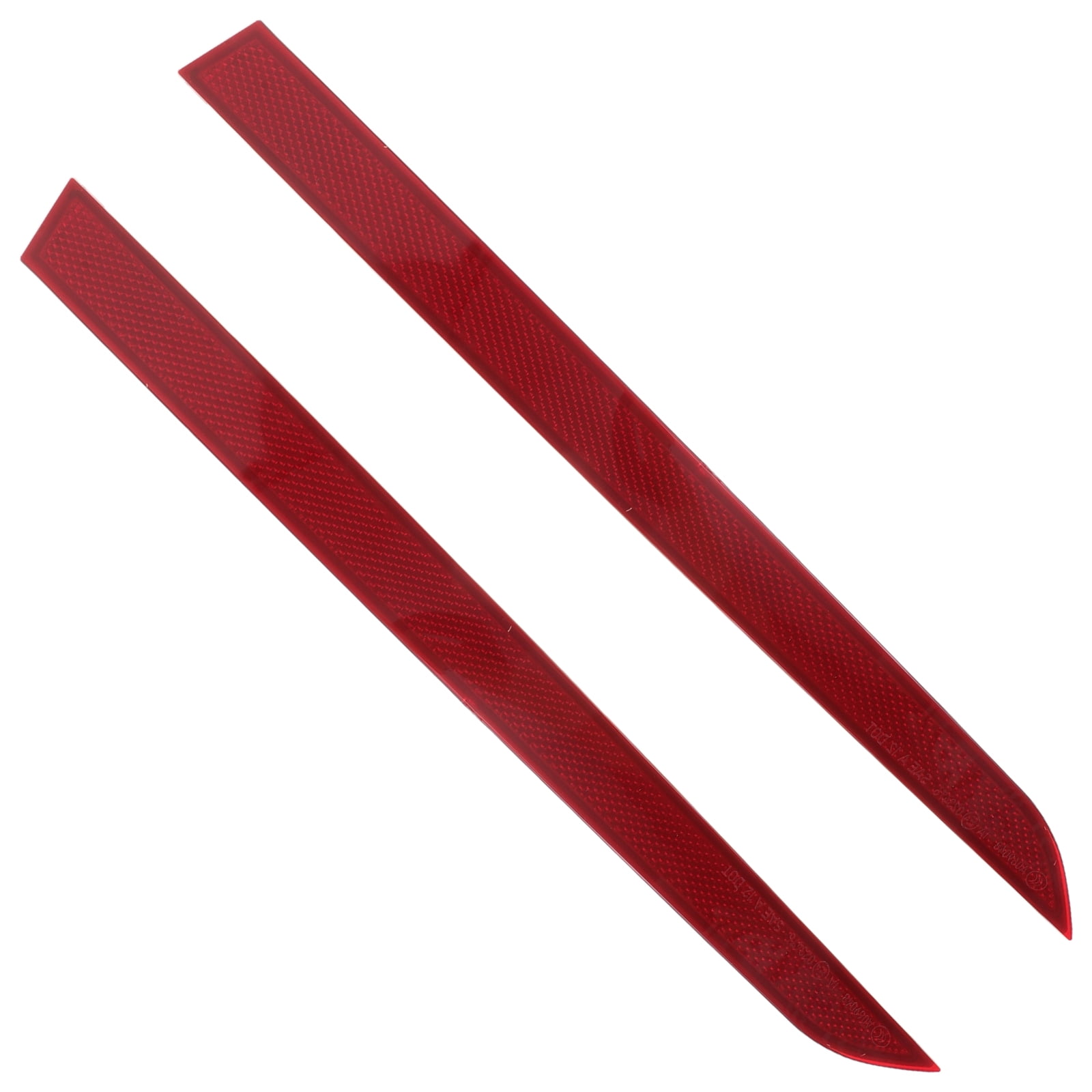 WORGEOUS 2 Pcs Bumper Reflectors Dashboard Universal High-value Bracket Adjustable Baby Red