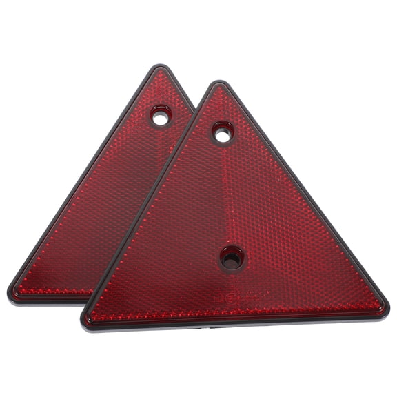 Mobutofu 2Pcs Road Emergency Triangles Reflective Triangle Reflectors for Car Safety and Road Use