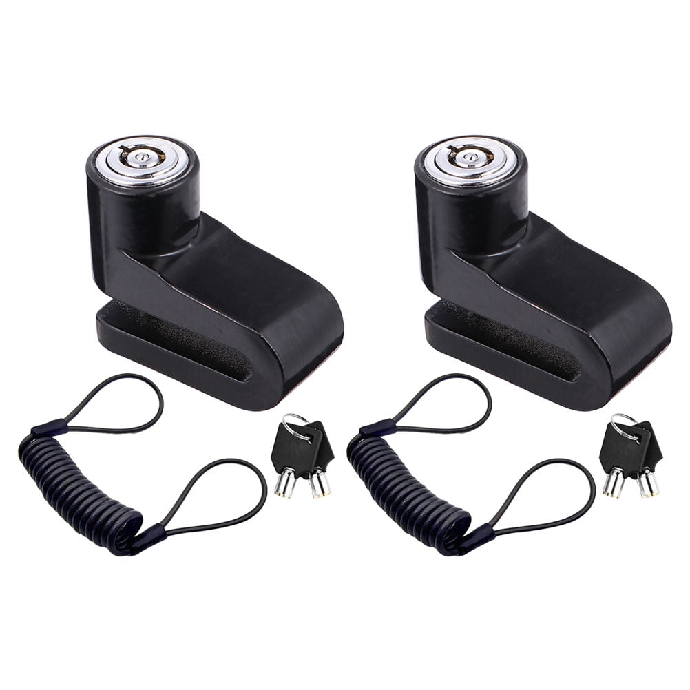 WORGEOUS 2 Pcs Disc Brake Lock Portable Motorcycle Security Device