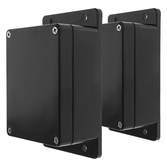 WORGEOUS  2 Pcs Enclosure Boxes Electrical Outlet Drive Automobile Black
