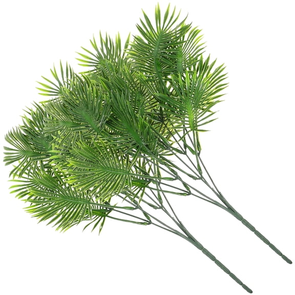 GOOHOCHY Artificial Decorative Leaves Plastic For Home Table 2Pcs 15.72X7.86X0.39In