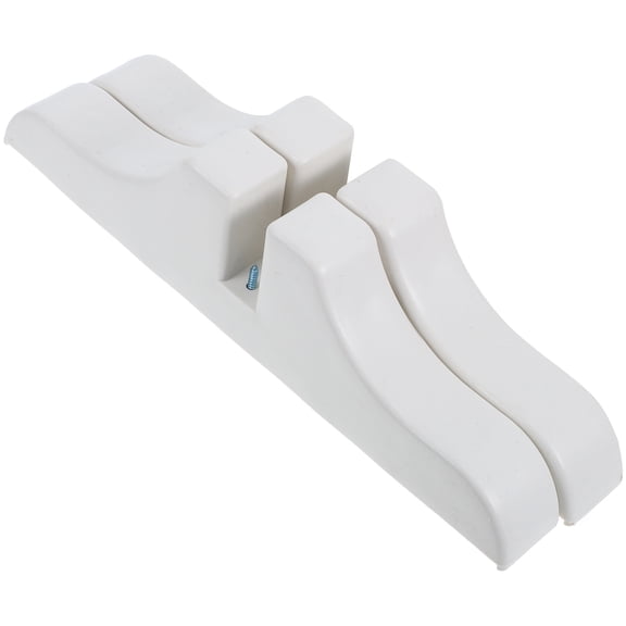 WORGEOUS  2 Pcs Folding Room Divider Stand Kitchen Partition Bracket White