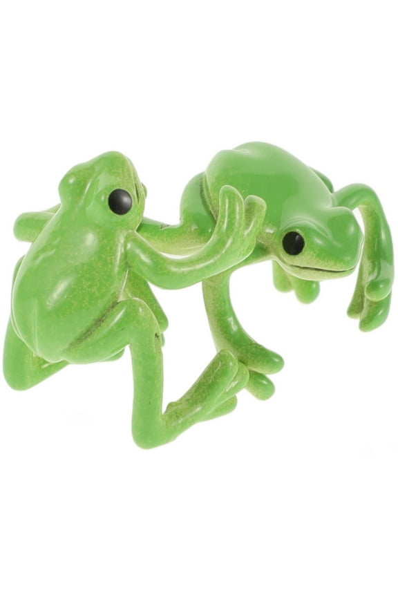 2 Pcs Frog Jewelry for Women Cute Ear Cuff Earrings Light Green