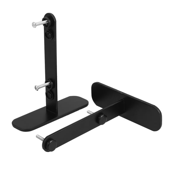 HINTRMENT 2Pcs Black Carbon Steel Desktop Pegboard Stand Multipurpose Storage Organizer for Office Workspace