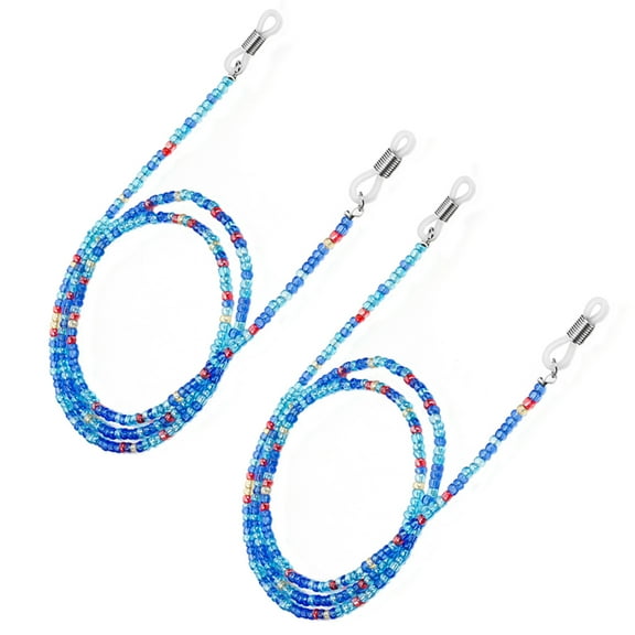 WORGEOUS 2 Pcs Glasses Rope Anti-slip Chain Cords Beaded Lanyards Eyeglass