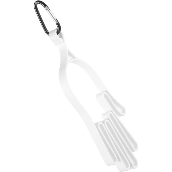 Mobutofu 2Pcs White Plastic Golfs Glove Holder with Buckle for Home Use