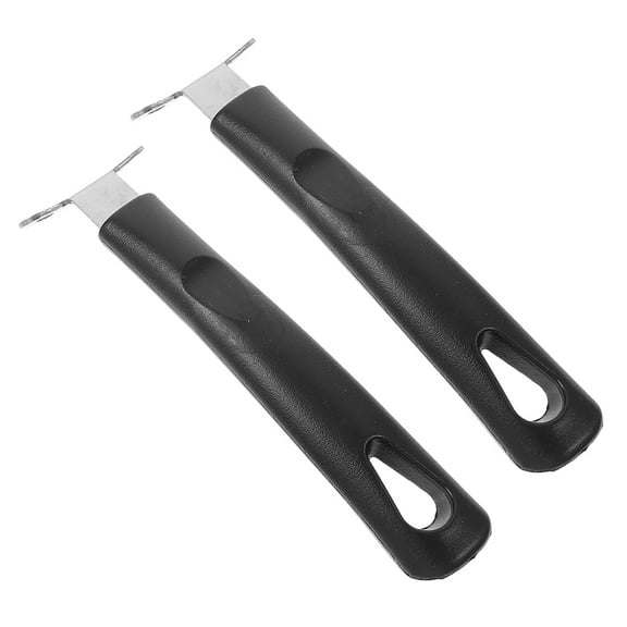WORGEOUS  2 Pcs Griddle Scouring Pads Gel Scratch-free Sponge Double Sided Cleaning Cloth Black