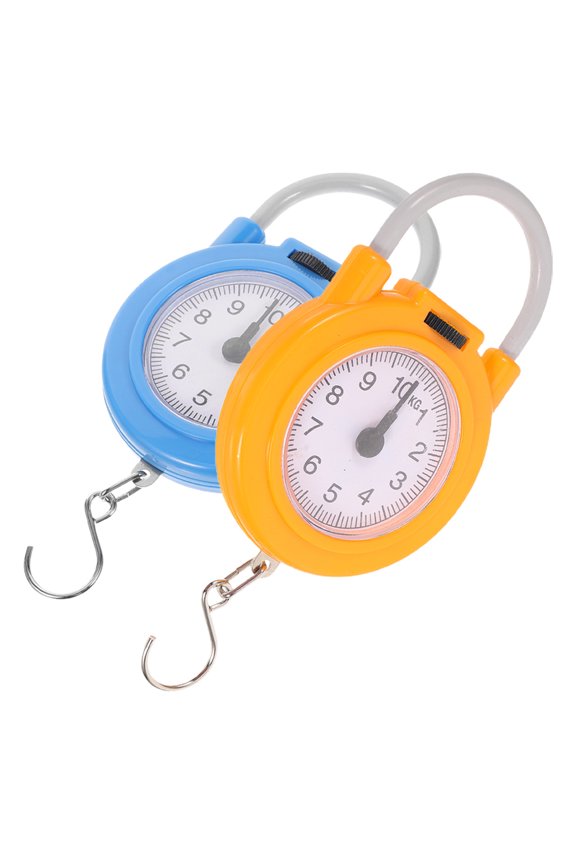 2 Pcs Handheld Electronic Scale Travel 16.00X7.50X1.50CM
