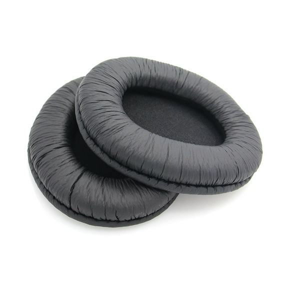 WORGEOUS  2 Pcs Headphones Accessories Protein Leather Ear Cushion Black