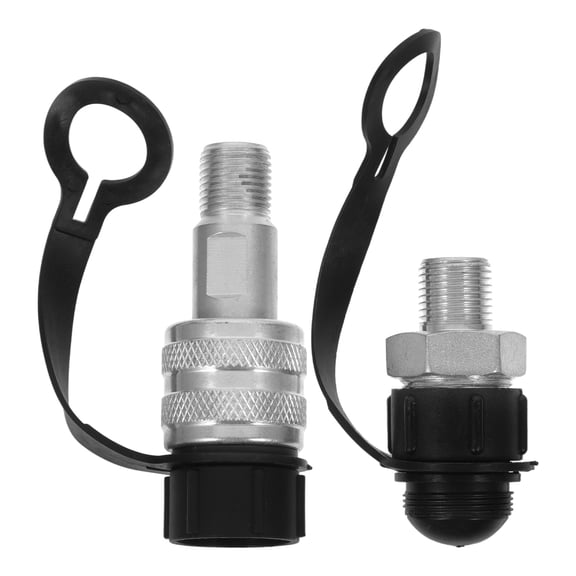 ADDHAT Quick Couplers Carbon Steel For Hydraulic Applications 2Pcs 2.4X1.2X1.2In