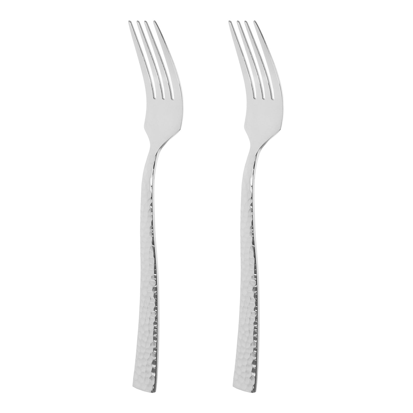 WORGEOUS 2 Pcs Knife and Fork Flat Handle Dinner Forks Versatile Dining