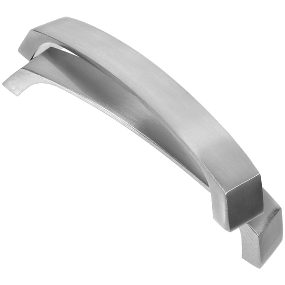 WORGEOUS 2 Pcs Knobs and Pulls Bathroom Handles for Cabinets Kitchen Unit Nightstand Silver