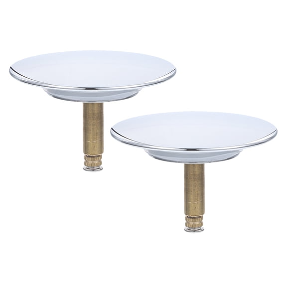 WORGEOUS  2 Pcs Metal Faucet Cover Chromed Sink Plug Leopard Keychain Brooch