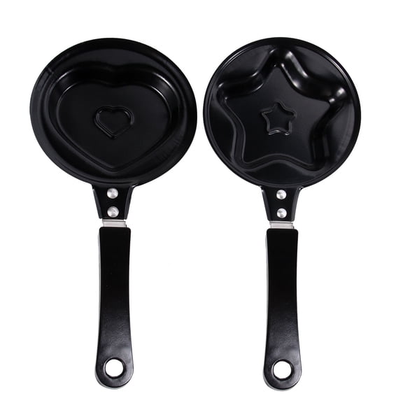 BESTYASH Heart Shaped Pancake Pan Easy to Use Non-Stick Assorted Colors 2Pcs