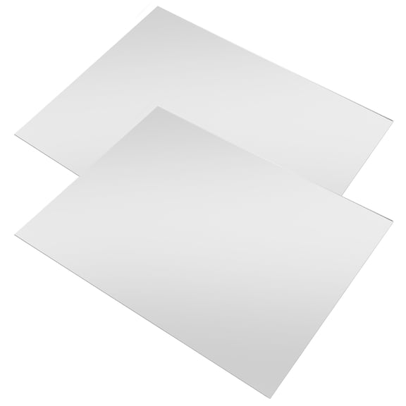 WORGEOUS 2 Pcs Mirrors Mirror Tiles Travel 40.00X30.00X0.20CM Silver