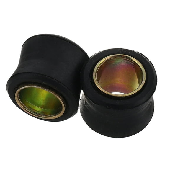 WORGEOUS 2 Pcs Motorcycle Shock Absorber Bushings with Model Gloves and Wall-Mounted Accessories in Black