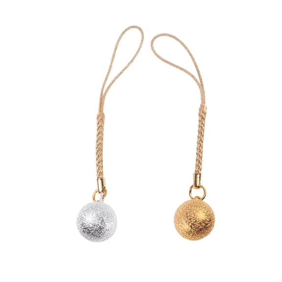 BESTYASH 2-Pack Hanging Bell Charms with Tassel Chain for Phone Cases, Backpacks, and Accessories