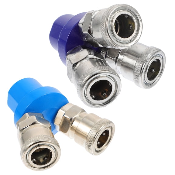WORGEOUS 2 Pcs Pneumatic Air Compressor Splitter Coupling