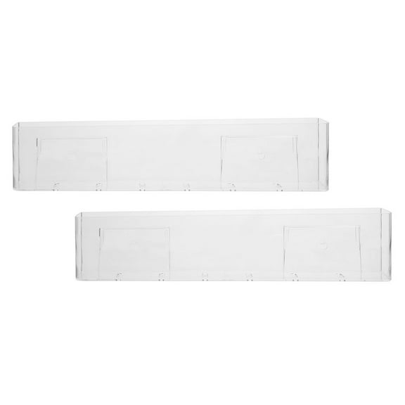 WORGEOUS  2 Pcs Record Holder Shelf Album Stands Player Table CD Rack