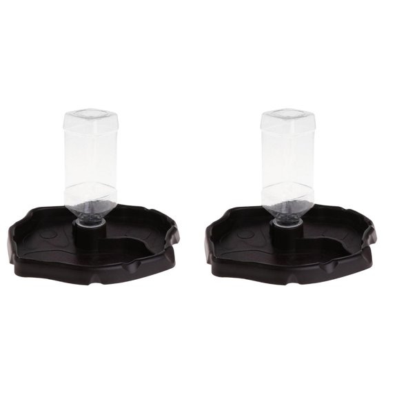 WORGEOUS 2 Pcs Reptile Feeder Lizard Feeding Bowl Turtle