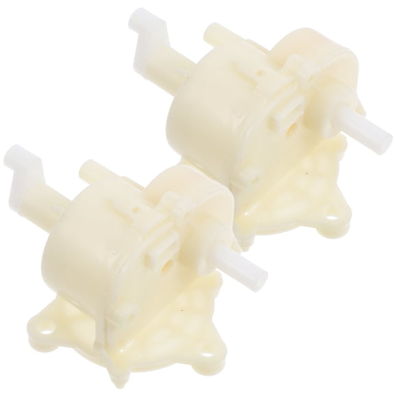 WORGEOUS 2 Pcs Shaking Head Gear Box Plate Accessories Automatic Screws Fixing Clip White