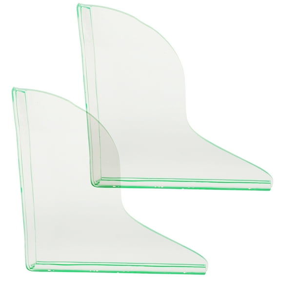 WORGEOUS 2 Pcs Splash Guard Tub Clear Plain Shower Curtain Transparent