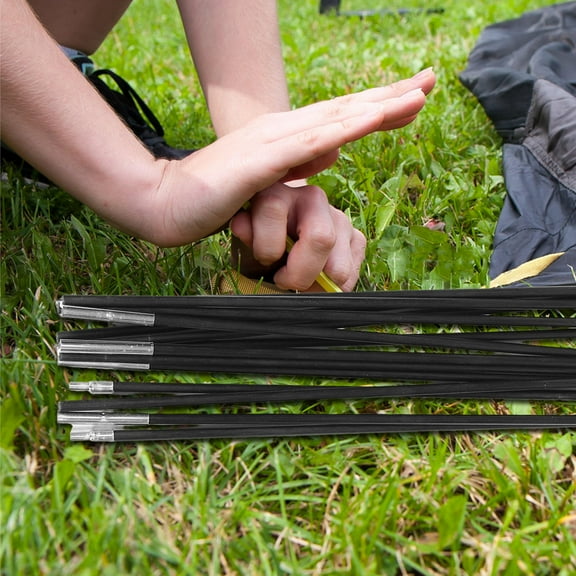WORGEOUS 2 Pcs Tent Poles Replacement Camping Tent Pole Tent Support Rod Protable Tent Rod Adjustable Tent Support Pole For Camping Hiking Outdoor Activity 3.2m
