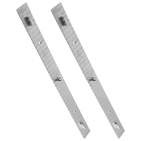 Silver Metal Animation Peg Bar 3-Pin Rulers for Office Use 2pcs 3.15 x 0.79 inches