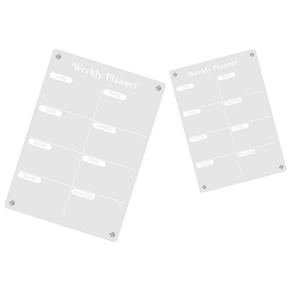 WORGEOUS 2 Pcs White Board Markers Erasable Weekly Planner