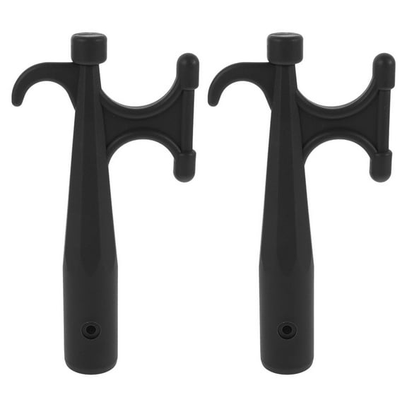 WORGEOUS 2 Pcs Yacht Hook Boat Hook 20.00X10.00X3.00CM Black
