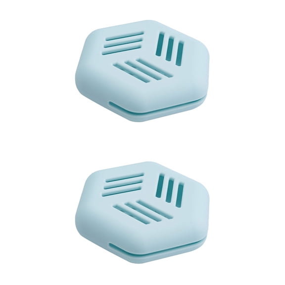 WORGEOUS Set of 2 Travel Toiletries Beauty Puff Storage Boxes for Convenient Organization