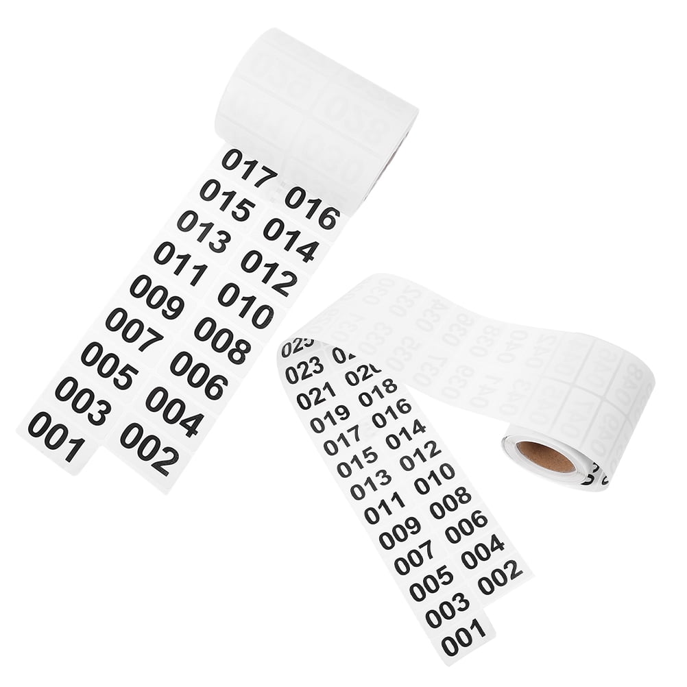 GOOHOCHY MultiColored Consecutive Number Inventory Stickers for ...