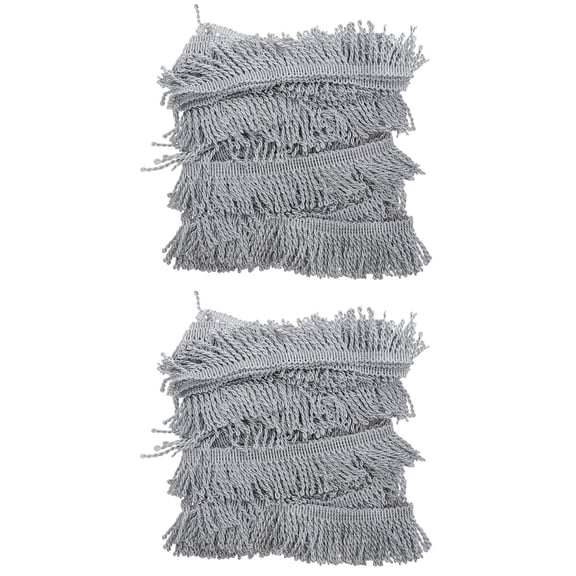 WORGEOUS 2 Rolls Fringe Craft Sewing Tassel Trim Trim Tassel Sewing for Sewing Edging Trimming Curtain Blanket Hanging Rugs Clothing Home Decor