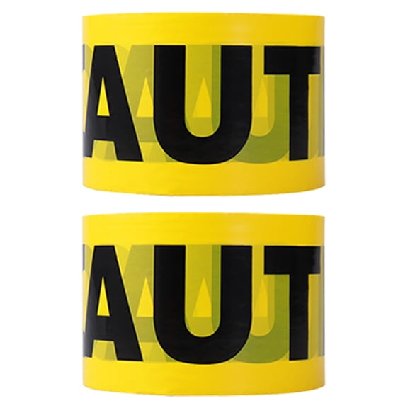 Mobutofu Multi Purpose Yellow Warning Tape for Construction Safety and Distance Warning