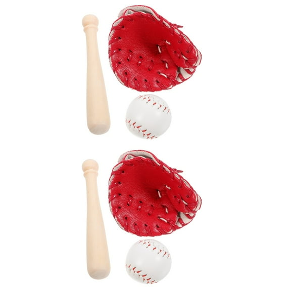 WORGEOUS 2 Sets Baby Pit Beach Bat and Spare Balls Baseball Model