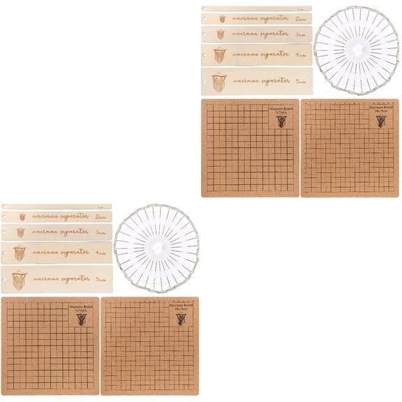 FUEENIRVA Macrame Board Assorted Color Cork DIY Use Easy to Apply Durable Construction 2Sets