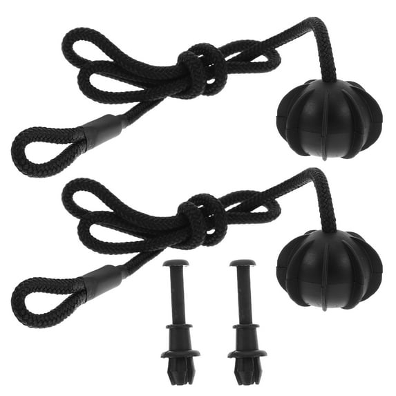 WORGEOUS 2 Sets Car Trunk Boot Straps with Hooks Adjustable Bungee Cords for Luggage Rack Elastic Cord with Clips for Parcel Shelf Black Bungee Cord with Carabiner for Car Trunk Organizer