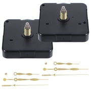 GOOHOCHY Replacement Clock Parts Clock Movement Kits Gold Acrylic 2 Sets 2.16X2.75X0.39in