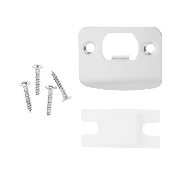 WORGEOUS 2 Sets Deadbolt Reinforcement Plate Guide Plates Metal Door Guide Plates with Screw Kit