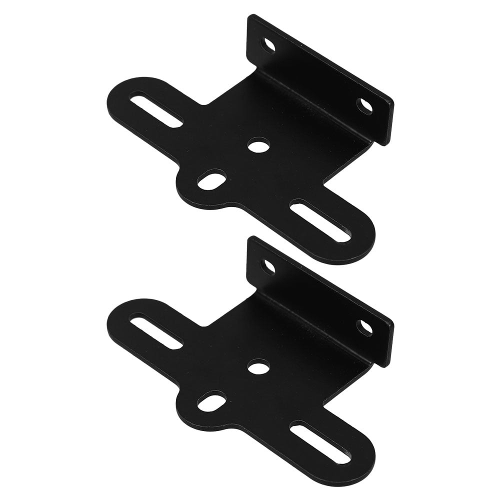 WORGEOUS 2 Sets Motorcycle Plate Holder License Bracket Tail Light Black