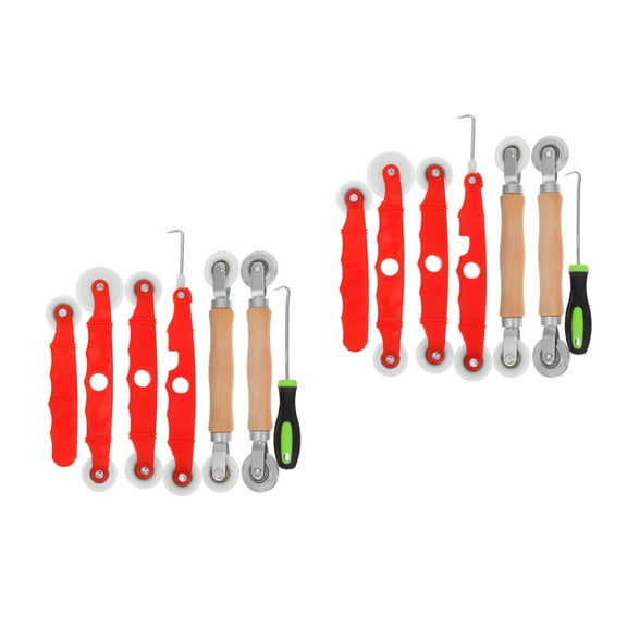 WORGEOUS 2 Sets Screen Replacement Kit Home Repair Screen Spline Tool Roller Door Mesh for Window Repair Screen Fitting Roller Home Improvement