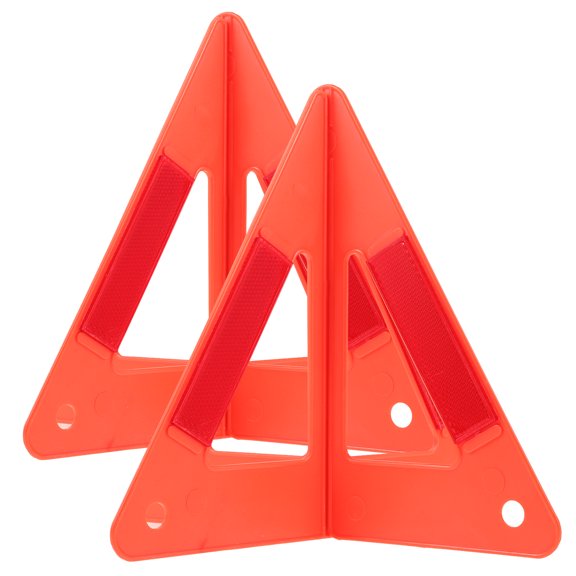 FUTUREORYY Triangle Reflector Red Plastic 2 Sets 10.1x10.1x8.9in