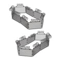 thumbnail image 1 of WORGEOUS  2 Sets Small Train Bridge Codes Protective Net Building Blocks Accessories, 1 of 8