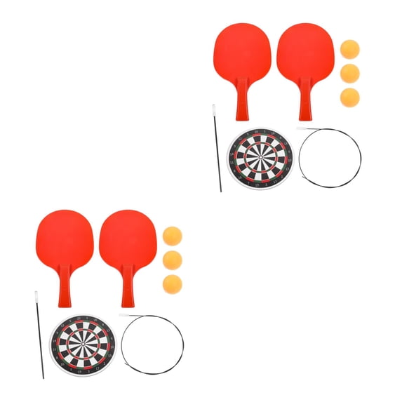 WORGEOUS 2 Sets Useful Table Tennis Device Elastic Table Tennis Kit Practical Training Kit