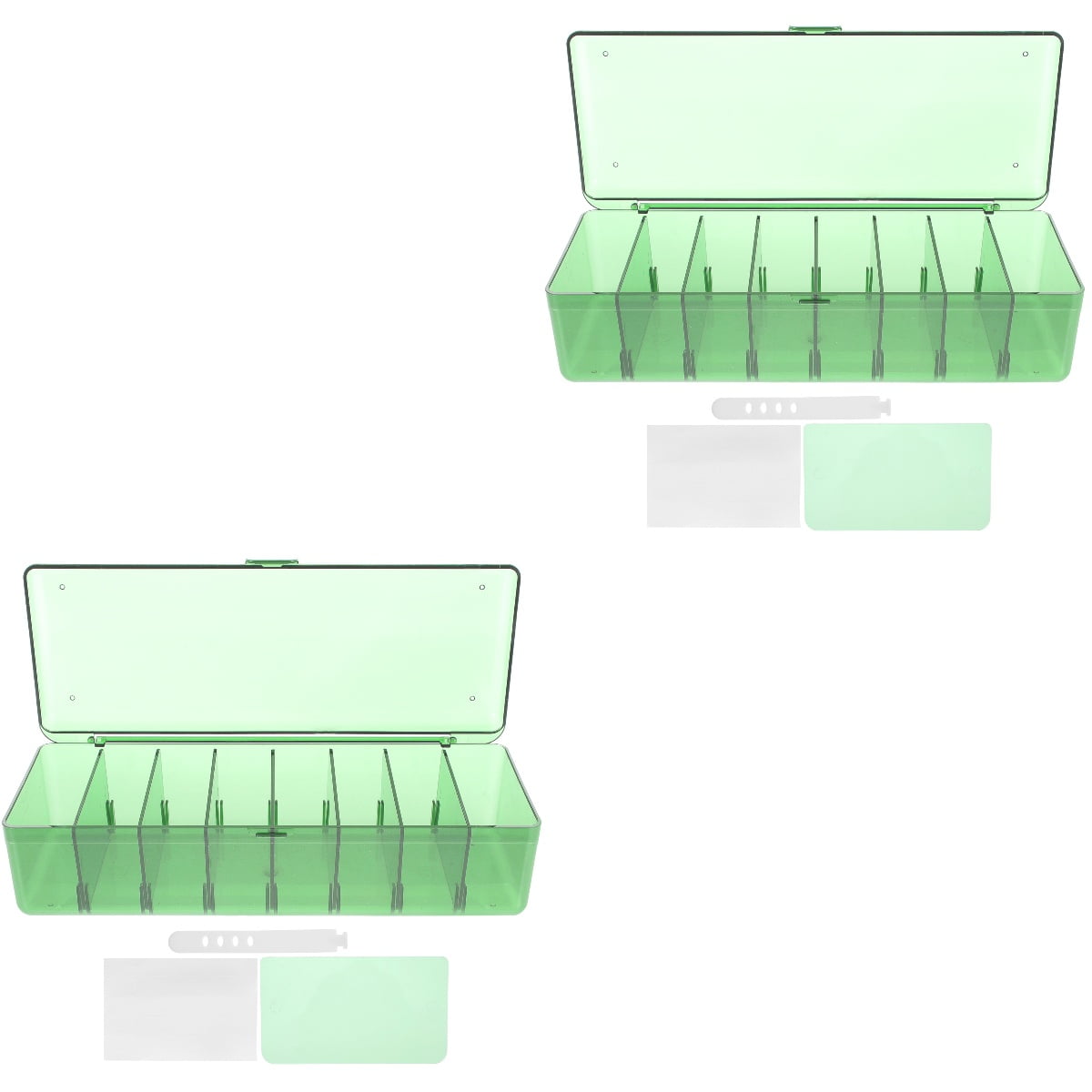 FUEENIRVA Desk Cord Organizer Set, Green, Pet-Friendly Material, Cable ...