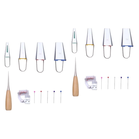 HINTRMENT Bias Tape Maker Plastic Material For Sewing Accessories 2 Sets