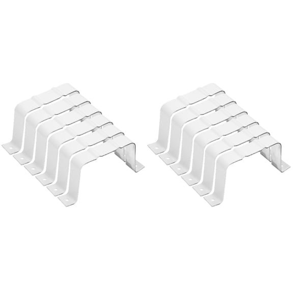 WORGEOUS 2 Sets of Gutter Bracket Strap Gutter Drainage Connector Aluminum Alloy Downspout Extension