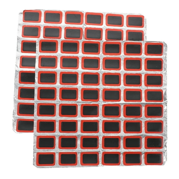 WORGEOUS 2 Sheet Circular Tire Patch Tablet Bicycle Tire Patch 0.00X0.00X0.00CM Black
