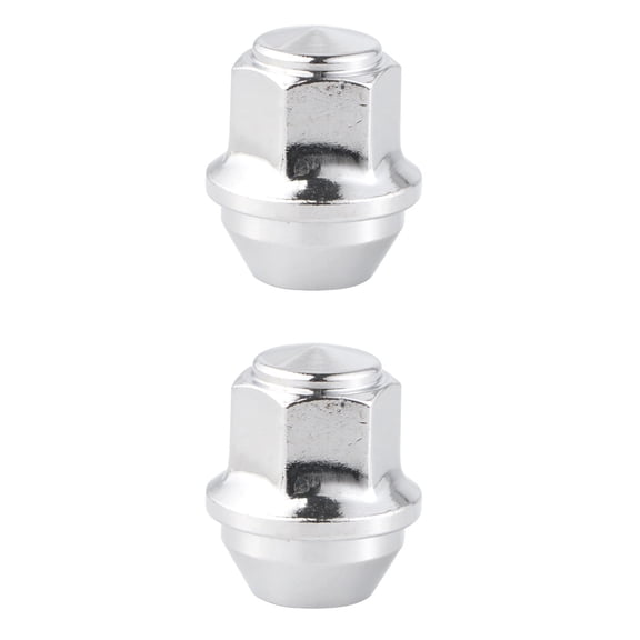WORGEOUS 2 pcs 31mm Replacement Wheel Nuts Alloy 19MM Precision Wheel Hub Nuts for (Silver)
