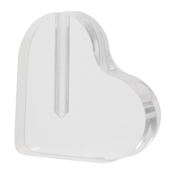 FUEENIRVA Clear Acrylic Heart Rose Display Stand Set of 2 for Home Decoration and Presentation